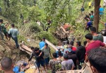 काभ्रेमा बस दुर्घटना हुँदा सात जनाको मृत्यु