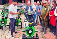 कृषिलाई प्रवर्धन गर्न किसानलाई १०० मिनी ट्रिलर
